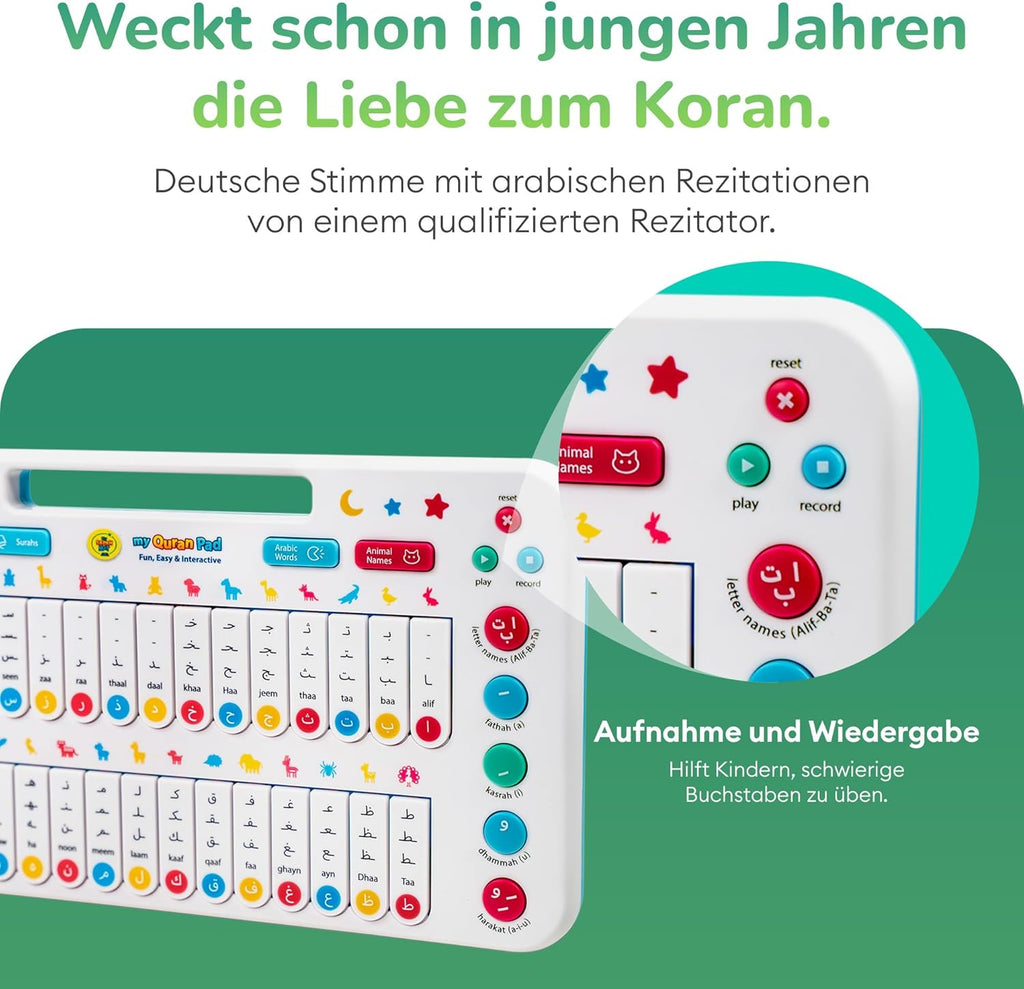 Interaktives Quran Pad für Kinder – Arabisch Lernen