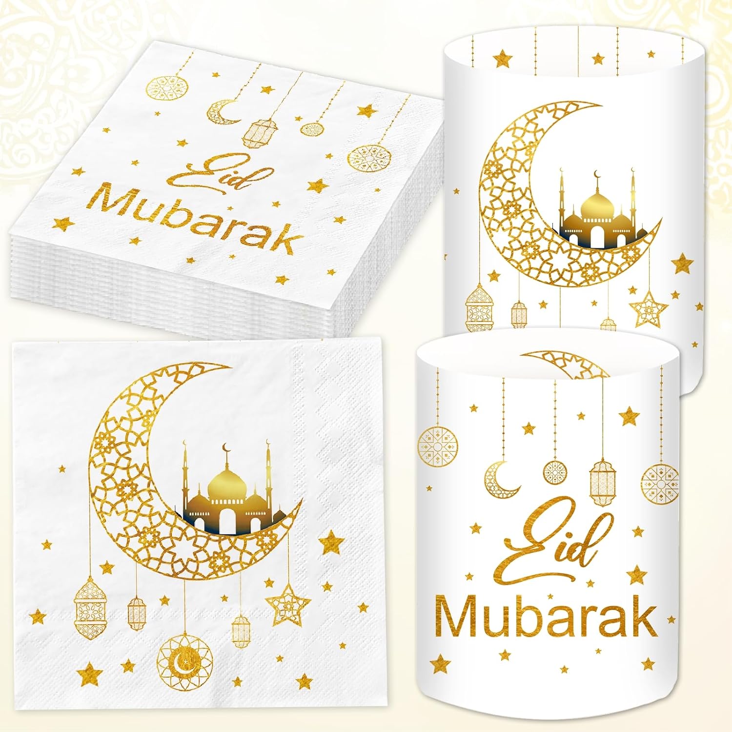 Ramadan Tischdeko Set – Gold