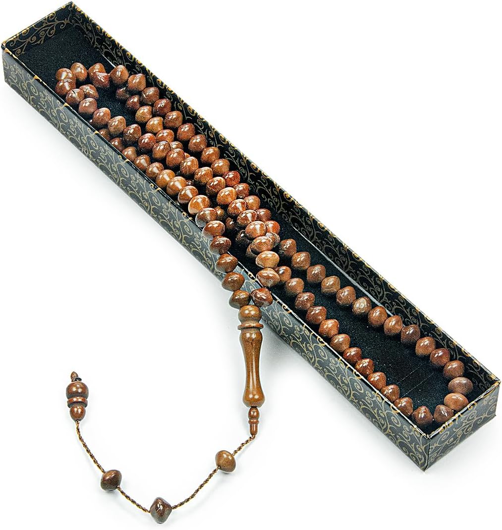 Tasbih Gebetskette – 99 Perlen aus Holz