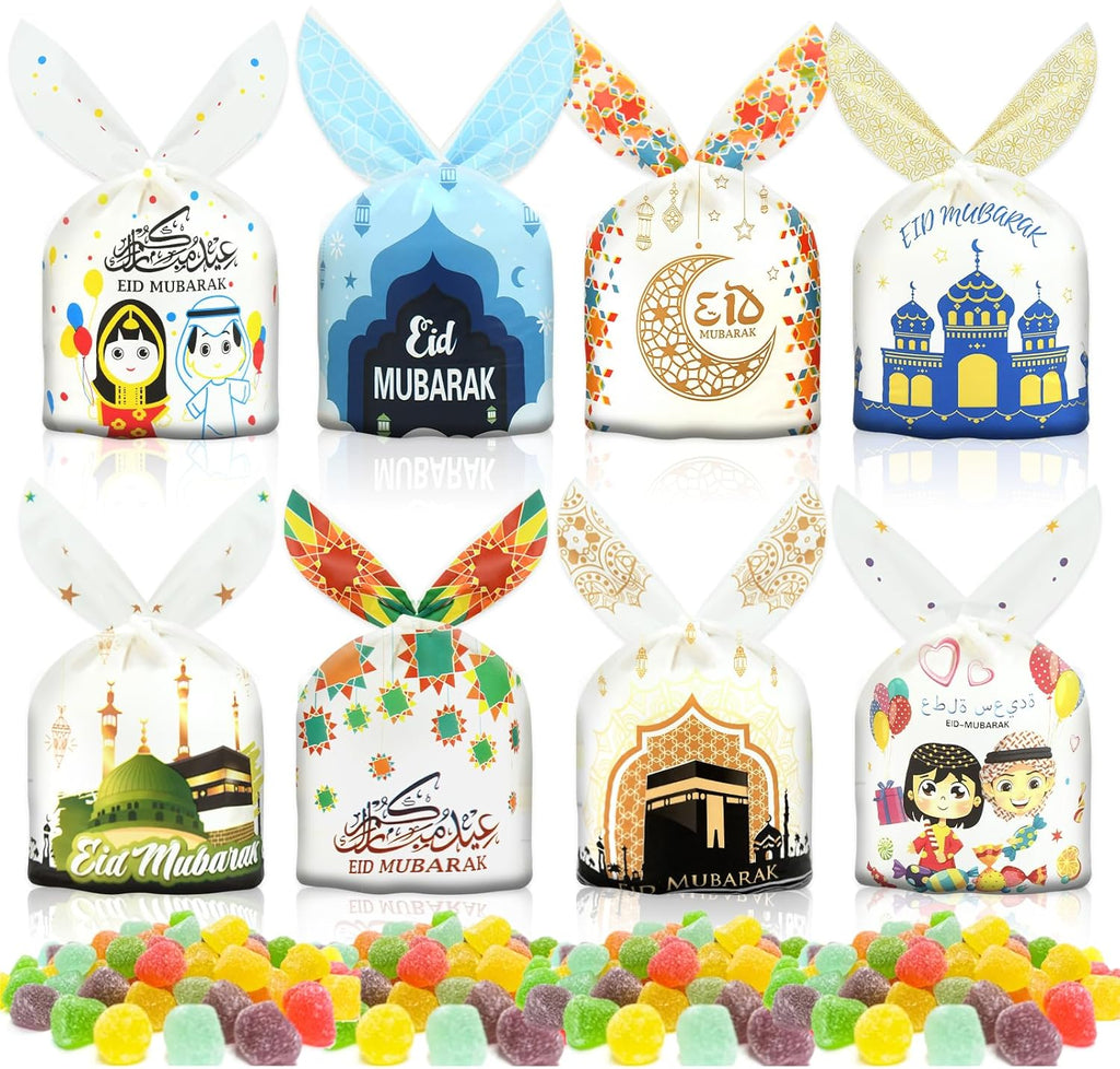 Eid Mubarak Geschenkbeutel – 80 Stück