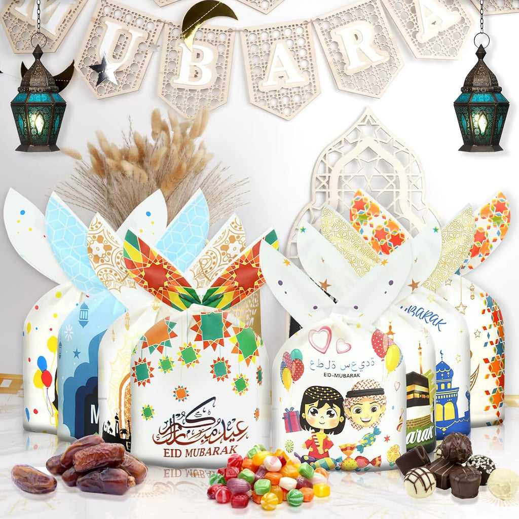 Eid Mubarak Geschenkbeutel – 80 Stück