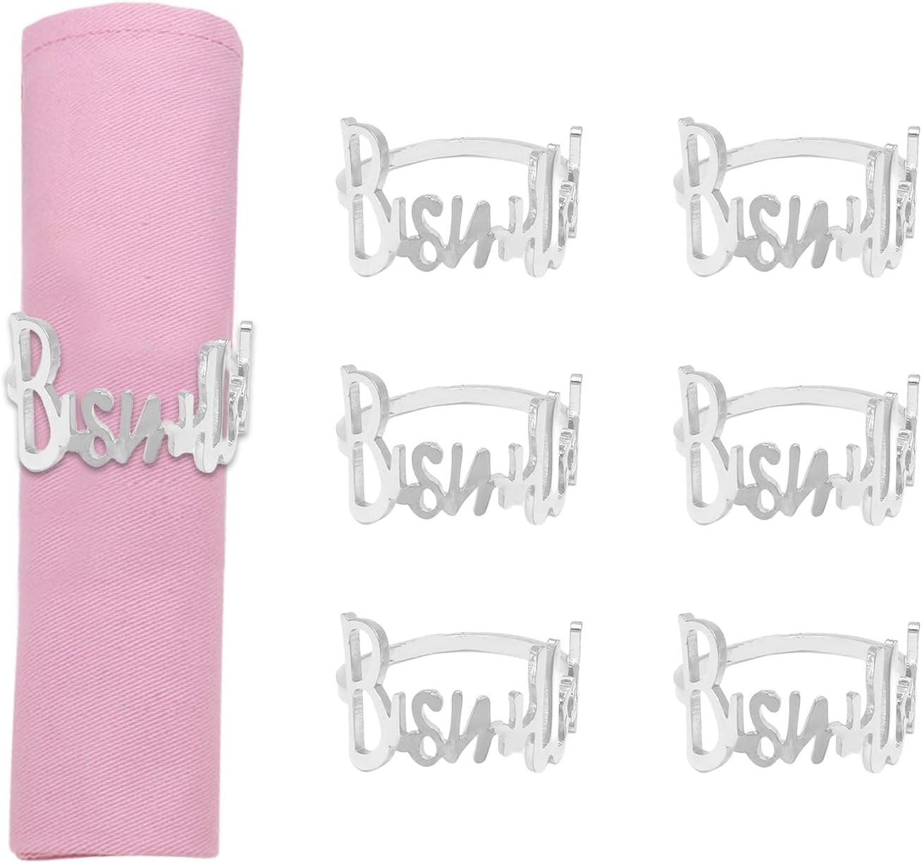 Bismillah Serviettenringe – 6er Set